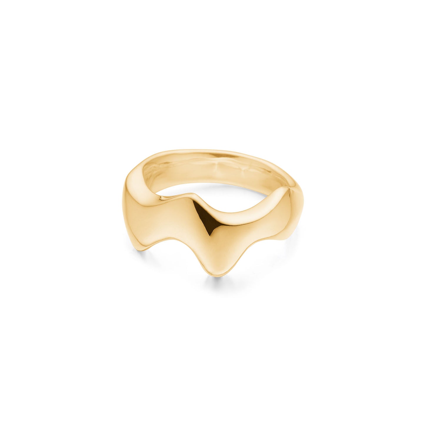 Wave Ring Forgyldt