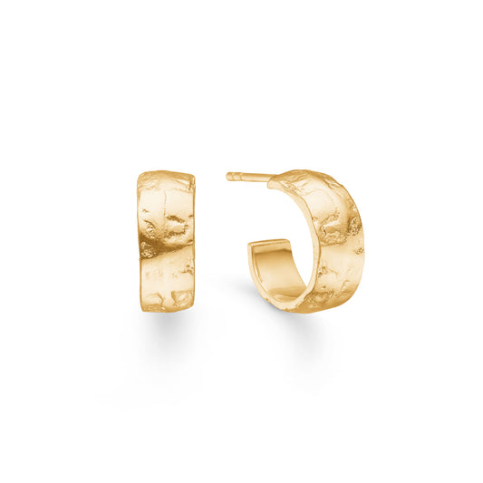 Baby Marble Øreringe Forgyldt